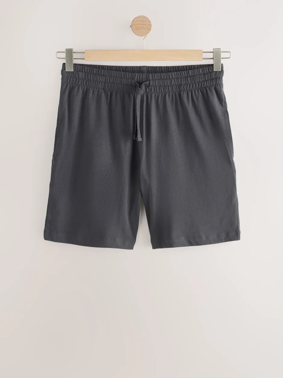 Pyjama's|Next - Set van 3 jersey pyjamashorts Marineblauw/grijs
