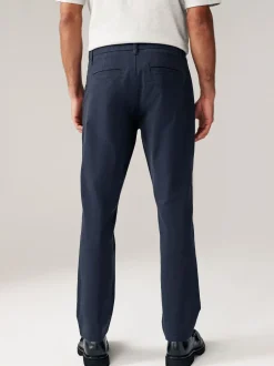 Broeken En Chino's|Next - Slim Fit - Stretch chino's verpakking van 2 Marineblauw/grijs antraciet