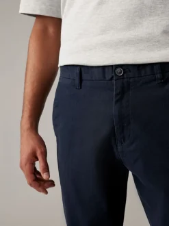 Broeken En Chino's|Next - Slim Fit - Stretch chino's verpakking van 2 Marineblauw/grijs antraciet
