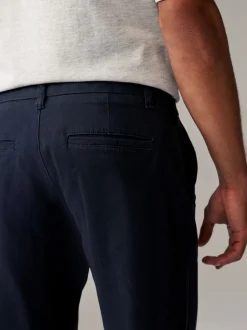Broeken En Chino's|Next - Slim Fit - Stretch chino's verpakking van 2 Marineblauw/grijs antraciet