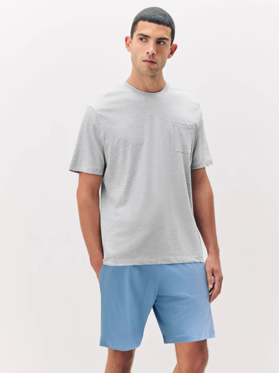 Pyjama's|Next Marineblauw/grijs/blauw - Set van 3 jersey pyjamashorts