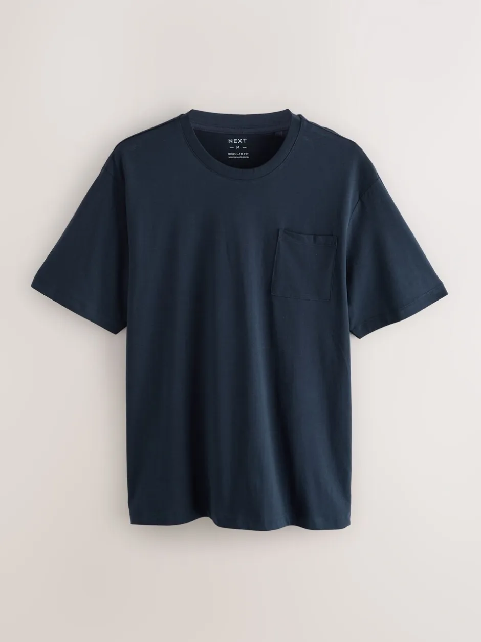 Pyjama's|Next Marineblauw/grijs/blauw - Set van 3 jersey pyjamashorts