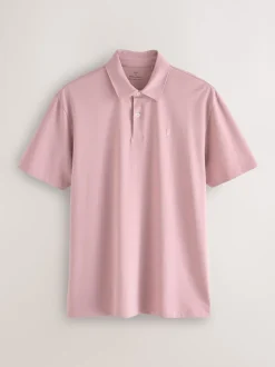Poloshirts|Next Marineblauw/grijs/roze - Set van 3 jersey poloshirts met korte mouwen