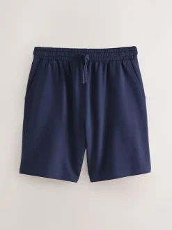 Shorts|Next - Loopback Soft Touch Shorts 3 Pack Marineblauw/grijs/zwart