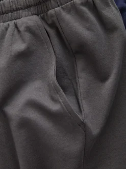 Shorts|Next - Loopback Soft Touch Shorts 3 Pack Marineblauw/grijs/zwart