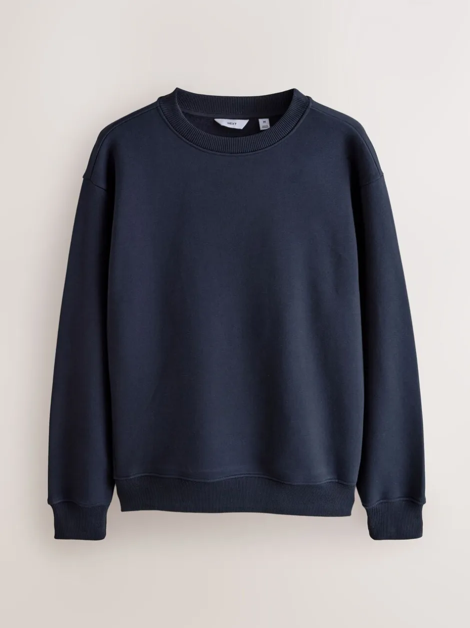 Sweaters En Hoody´S|Sweaters En Hoody´S|Next - Cotton Rich Jersey Crew Sweatshirts 2 Pack Marineblauw/groen