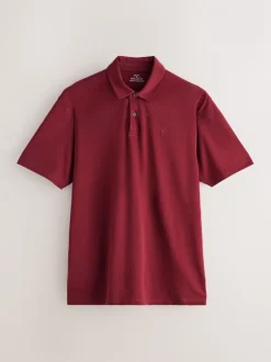 Poloshirts*Next Marineblauw/groen/bordeauxrood/geometrisch - Set van 3 jersey poloshirts met korte mouwen