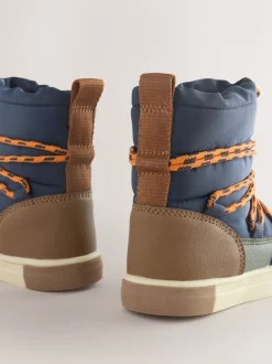 Boots|Next Marineblauw/kaki - Thermal Thinsulate™ gevoerde doorgestikte waterbestendige laarzen