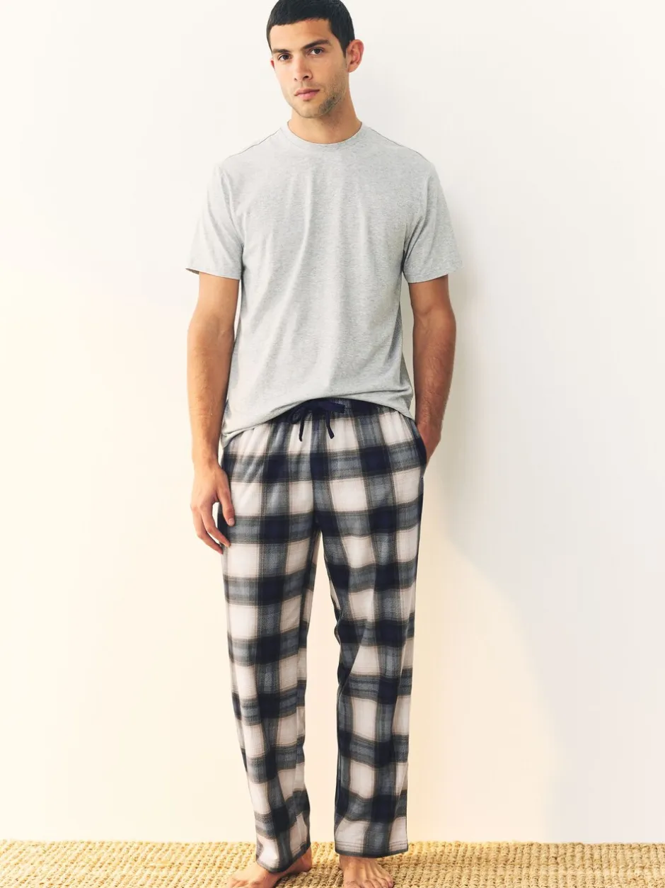 Pyjama's*Next Marineblauw/kiezelkleur - Motionflex behaaglijke pyjamaset verpakking van 2