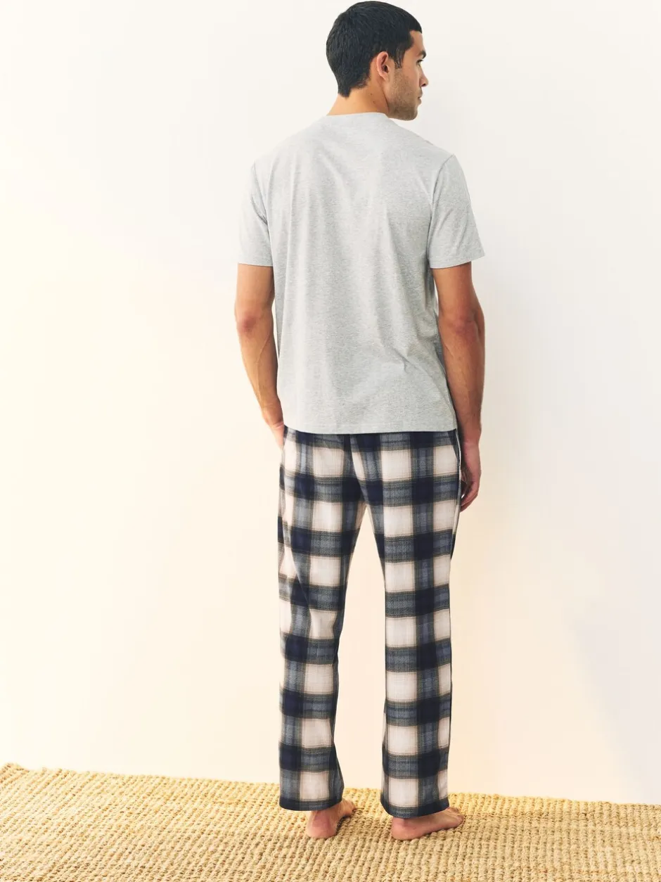 Pyjama's*Next Marineblauw/kiezelkleur - Motionflex behaaglijke pyjamaset verpakking van 2