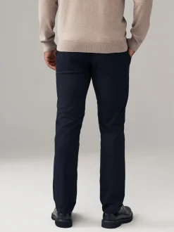 Broeken En Chino's|Next - Slim Fit - Stretch chino's verpakking van 2 Marineblauw/kiezelkleur