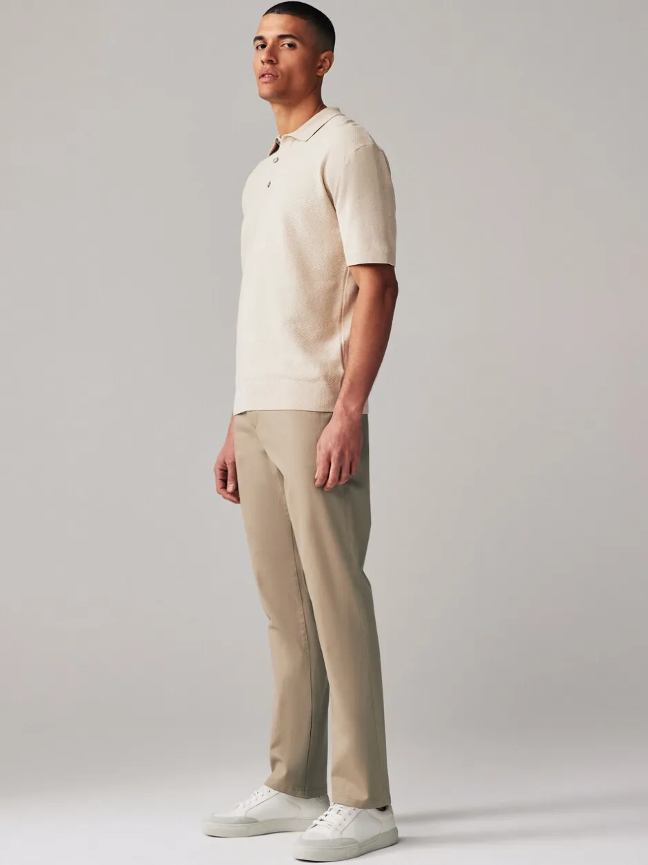 Broeken En Chino's|Next - Slim Fit - Stretch chino's verpakking van 2 Marineblauw/kiezelkleur
