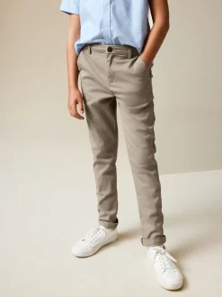 Broeken En Chino's*Next - Stretch skinny chino's verpakking van 2 (3-17jr) Marineblauw/kiezelkleurig