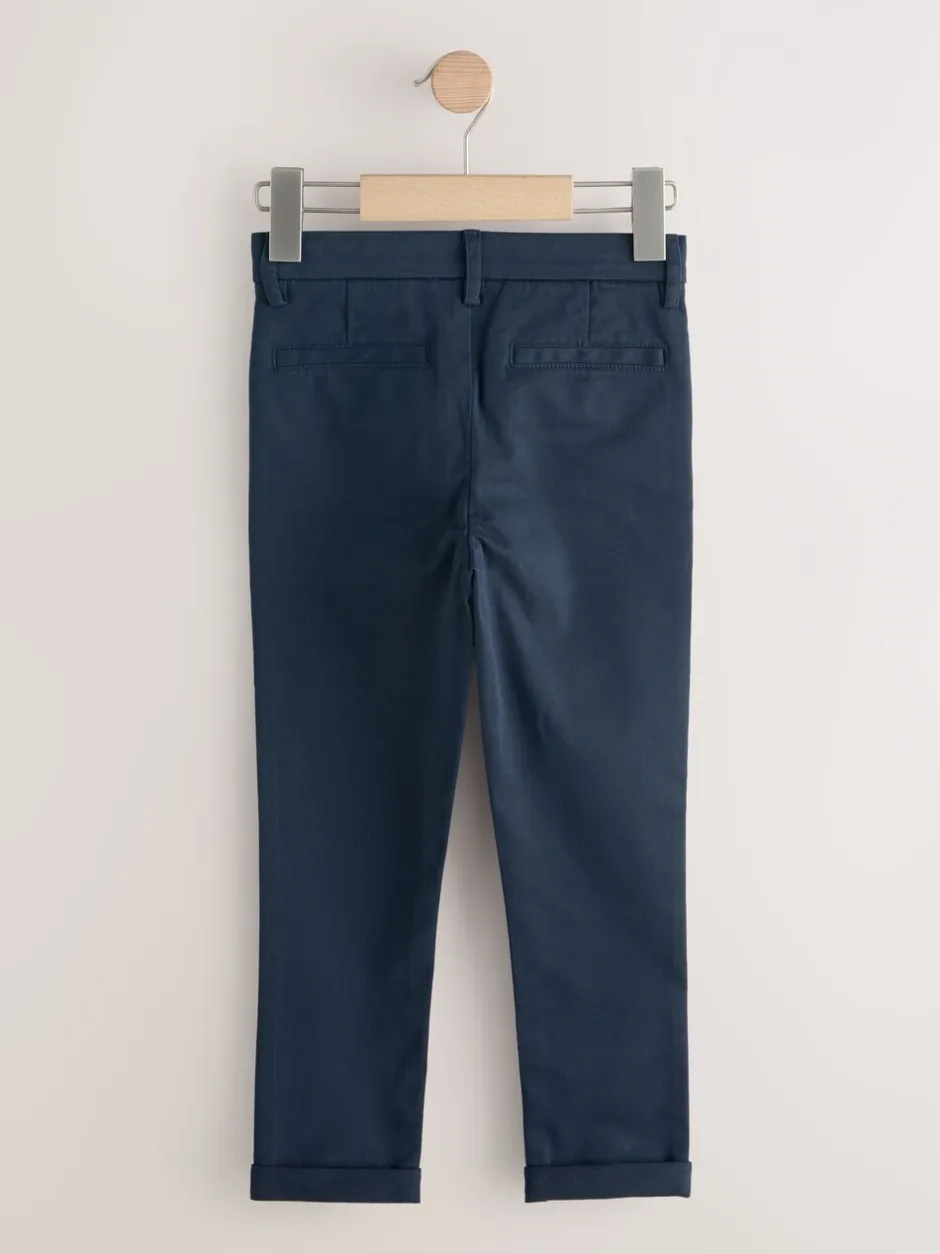Broeken En Chino's*Next - Stretch skinny chino's verpakking van 2 (3-17jr) Marineblauw/kiezelkleurig