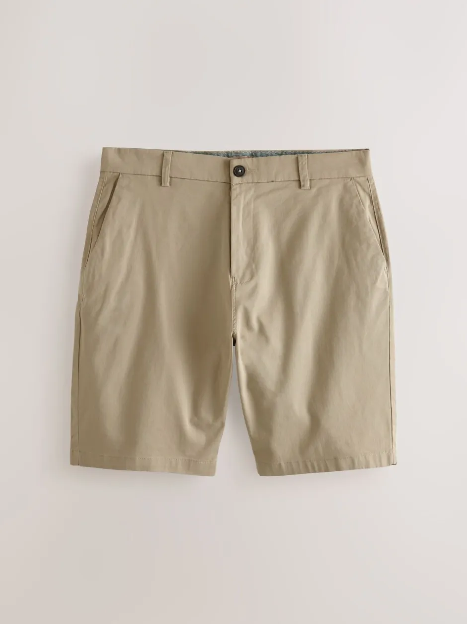 Shorts*Next - Straight fit - Set van 2 chinoshorts met stretch Marineblauw/kiezelkleurig