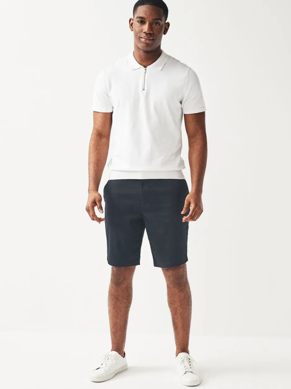 Shorts|Next - Slim Fit - Set van 2 chinoshorts met stretch Marineblauw/kiezelkleurig