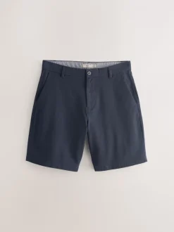 Shorts*Next - Ruimvallende pasvorm. - Set van 2 chinoshorts met stretch Marineblauw/kiezelkleurig