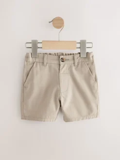 Shorts|Shorts|Next - Verpakking van 3 chinoshorts (3mnd-7jr) Marineblauw/kiezelkleurig/Strepen