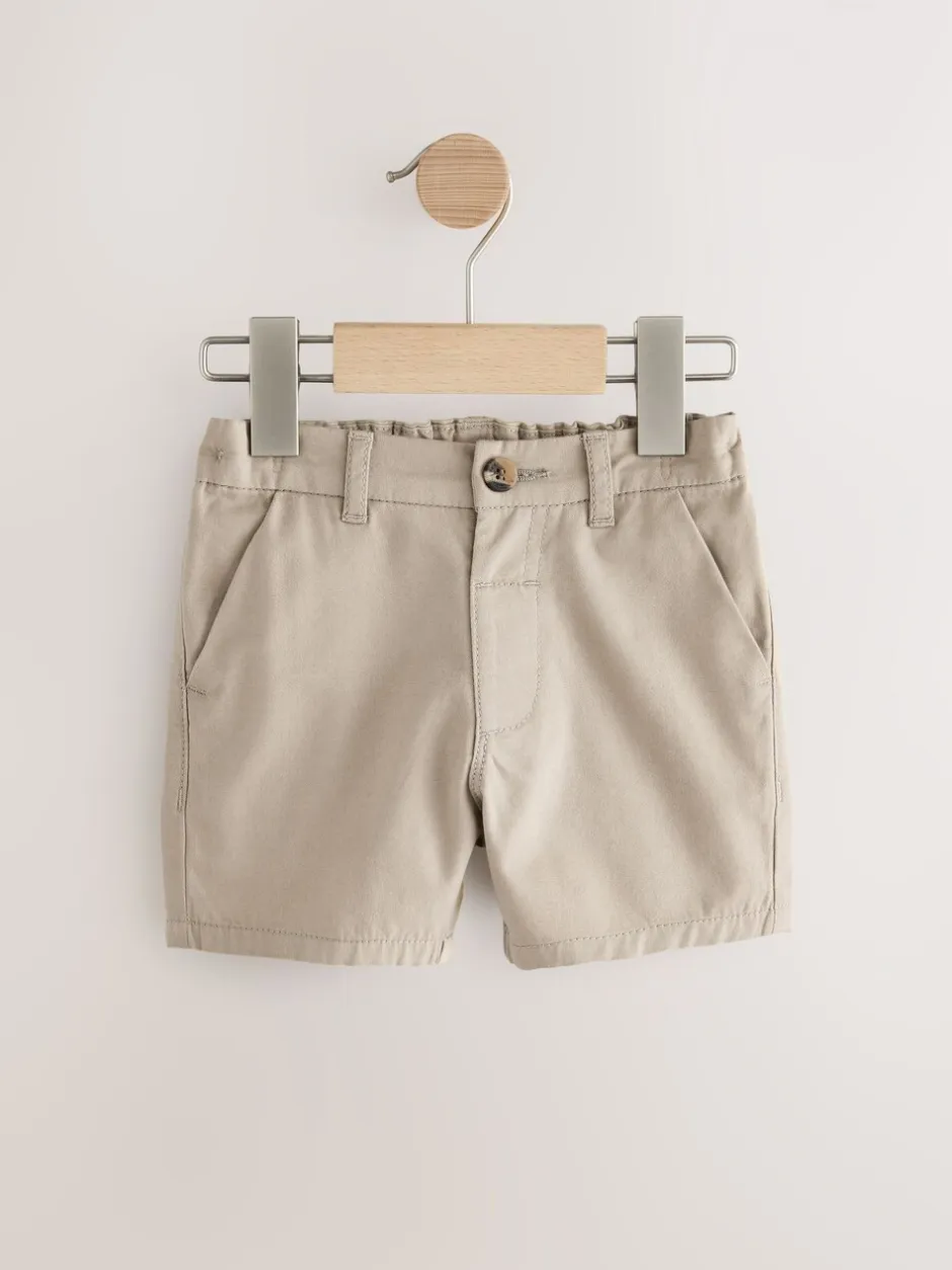 Shorts|Shorts|Next - Verpakking van 3 chinoshorts (3mnd-7jr) Marineblauw/kiezelkleurig/Strepen
