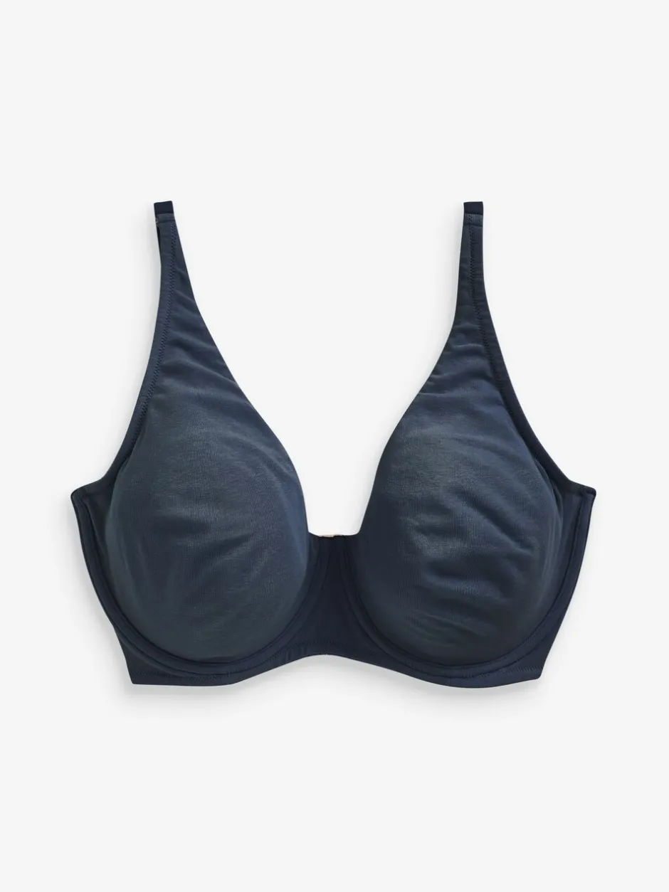 Beha's|Next - DD+ ultiem comfort beha's van katoenmix verpakking van 3 Marineblauw/roze/wit