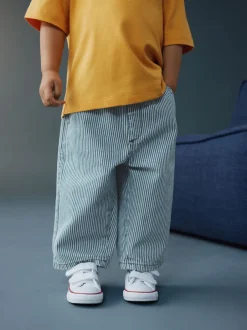 Jeans En Joggingbroeken|Jeans|Next - Jeans met wijde pijpen (3 mnd-7 jr) Marineblauw/wit