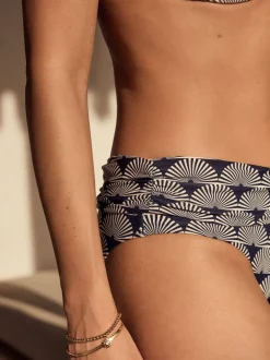 Badkleding*Next Marineblauw/witte waaier - Bikinibroekjes