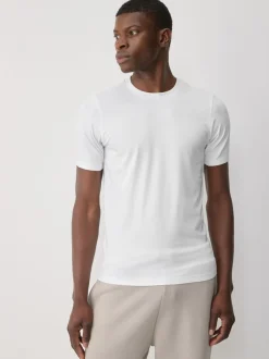 T-Shirts En Hemden|Next - Muscle fit essentiële T-shirts 3 set Marineblauw/wit/zwart