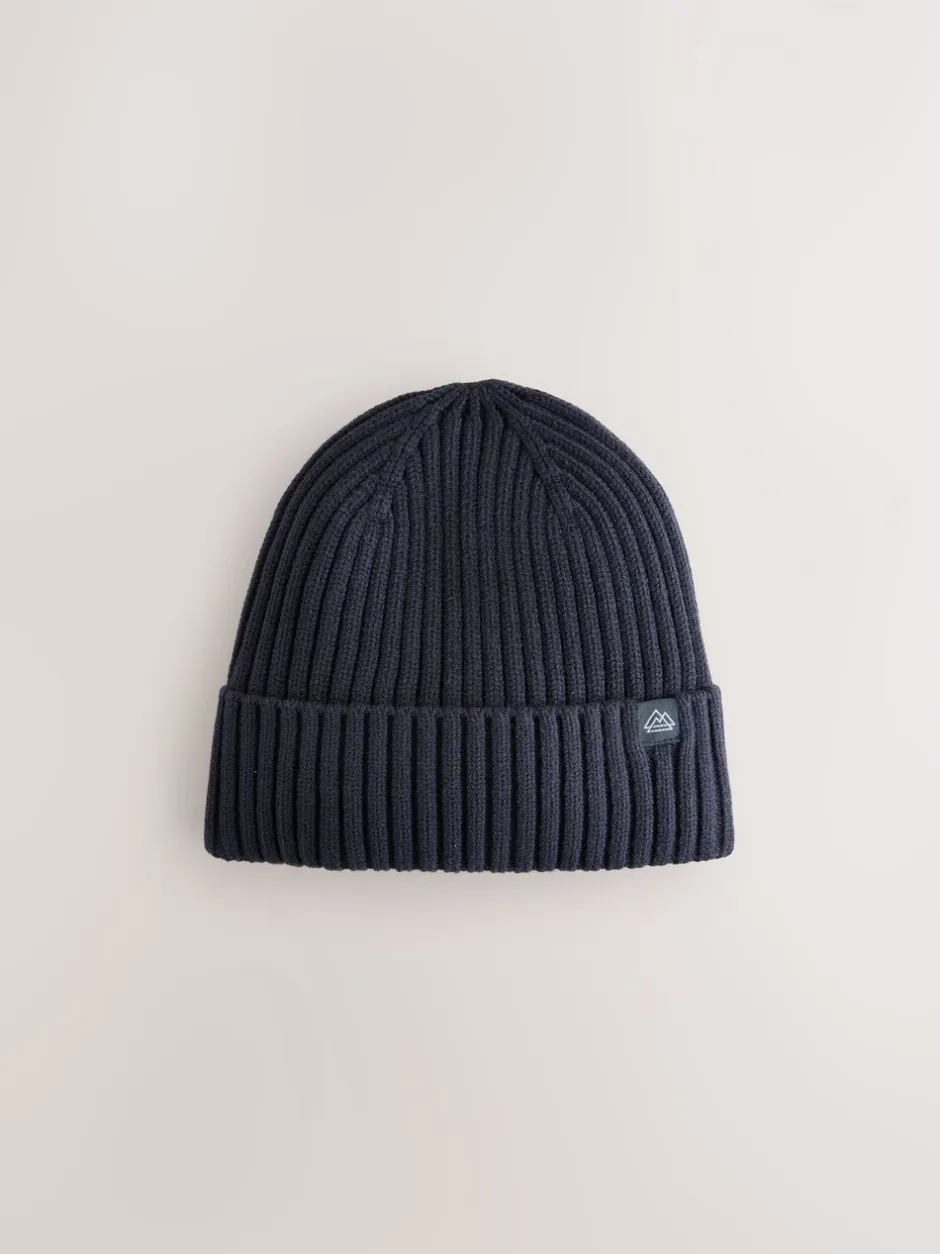 Mutsen, Handschoenen En Sjaals|Schoolkleding*Next - Set van 3 gebreide beanie-mutsen (1-16jr) Marineblauw/zwart