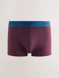 Ondergoed|Ondergoed*Next Marine/Bordeauxrode Strepen - Verpakking van 8 - 5 Hipsterboxershorts