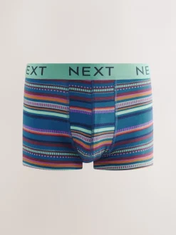 Ondergoed|Ondergoed*Next Marine/Bordeauxrode Strepen - Verpakking van 8 - 5 Hipsterboxershorts
