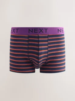 Ondergoed|Ondergoed*Next Marine/Bordeauxrode Strepen - Verpakking van 8 - 5 Hipsterboxershorts
