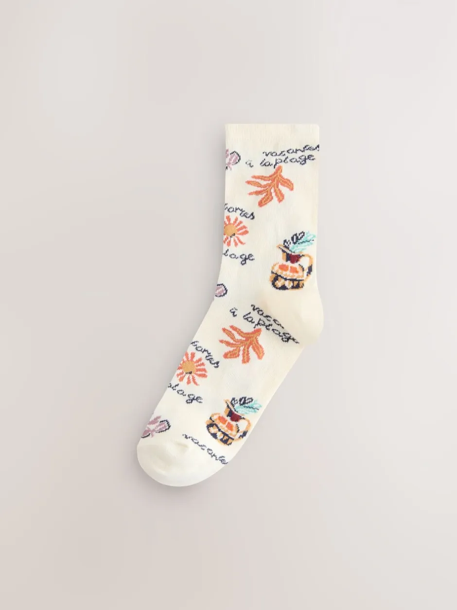 Sokken En Panty's|Next - Set van 5 paar enkelsokken Marrakesh Mix Print