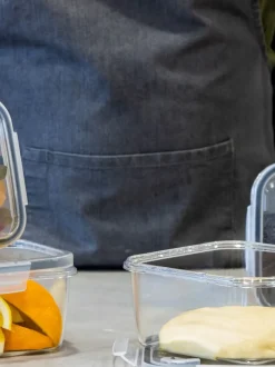 Keukenopslag*Masterclass 4 stuks slimme klikbare bewaarbakjes