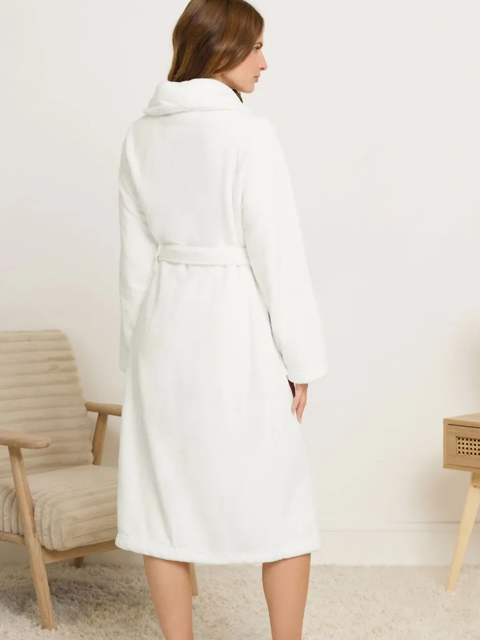 Badjassen*M&Co Cotton Touch Shawl Robe