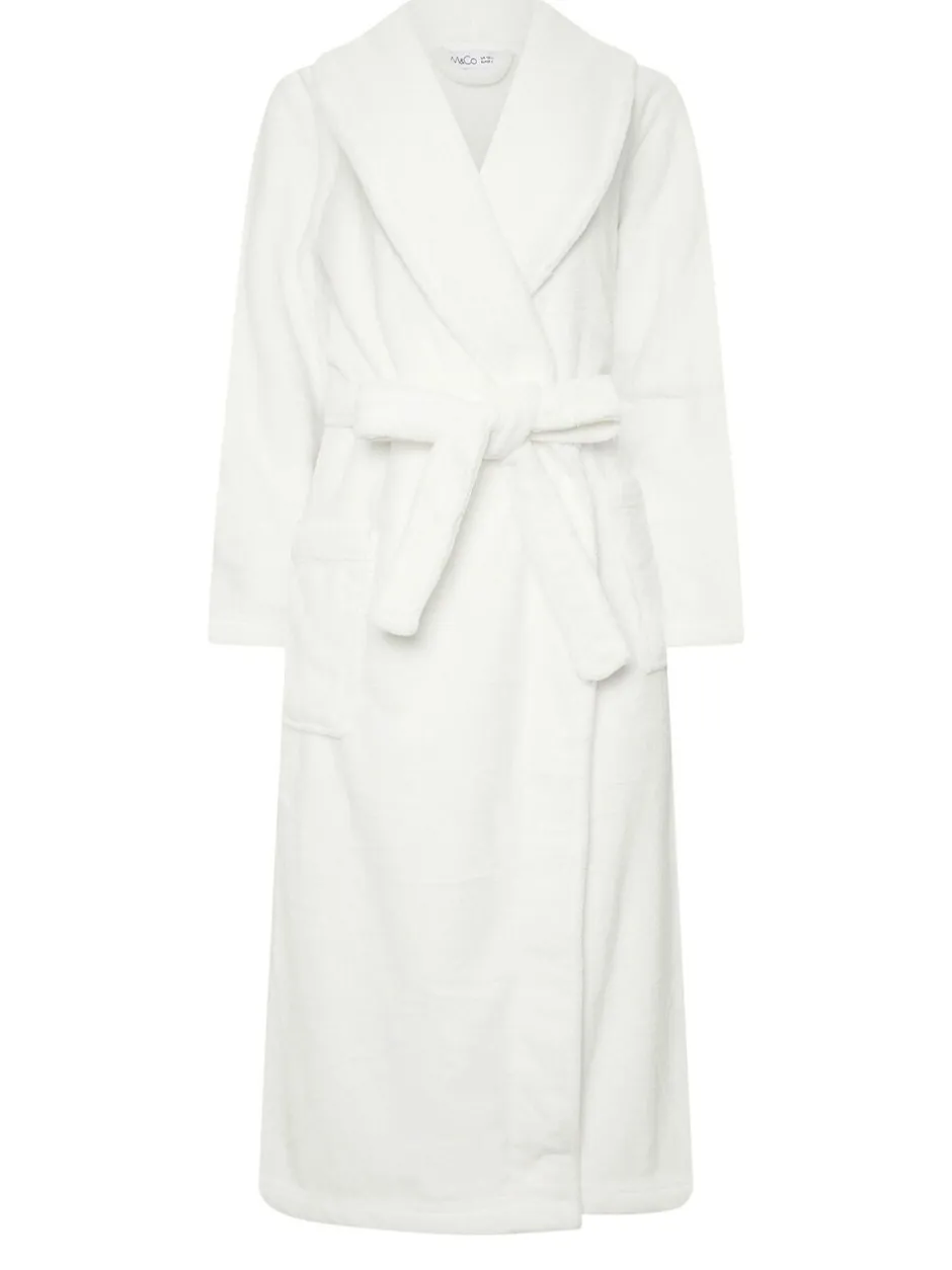 Badjassen*M&Co Cotton Touch Shawl Robe