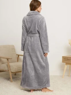 Badjassen|M&Co Honeycomb Shawl Maxi Robe