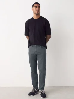 Jeans*Next Medium blauwgrijs - Enkele - Slim fit klassieke stretchy jeans