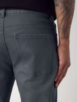 Jeans*Next Medium blauwgrijs - Enkele - Slim fit klassieke stretchy jeans