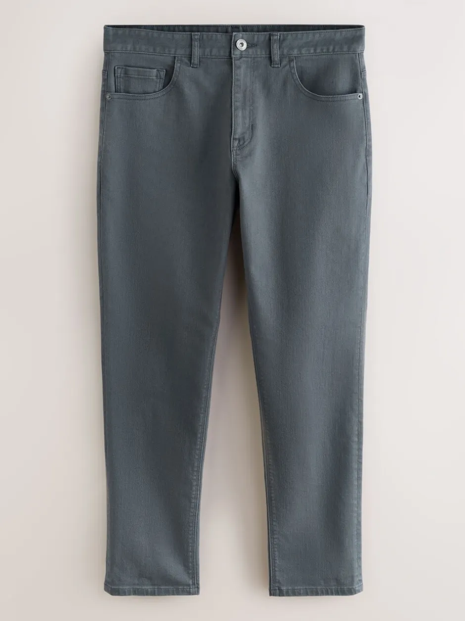 Jeans*Next Medium blauwgrijs - Enkele - Slim fit klassieke stretchy jeans