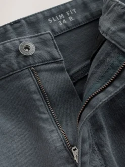 Jeans*Next Medium blauwgrijs - Enkele - Slim fit klassieke stretchy jeans