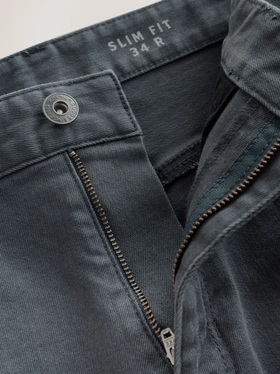 Jeans*Next Medium blauwgrijs - Enkele - Slim fit klassieke stretchy jeans