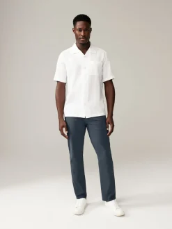 Broeken En Chino's*Next Medium blauwgrijs - Slim Fit - Stretchy chino