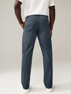 Broeken En Chino's*Next Medium blauwgrijs - Slim Fit - Stretchy chino