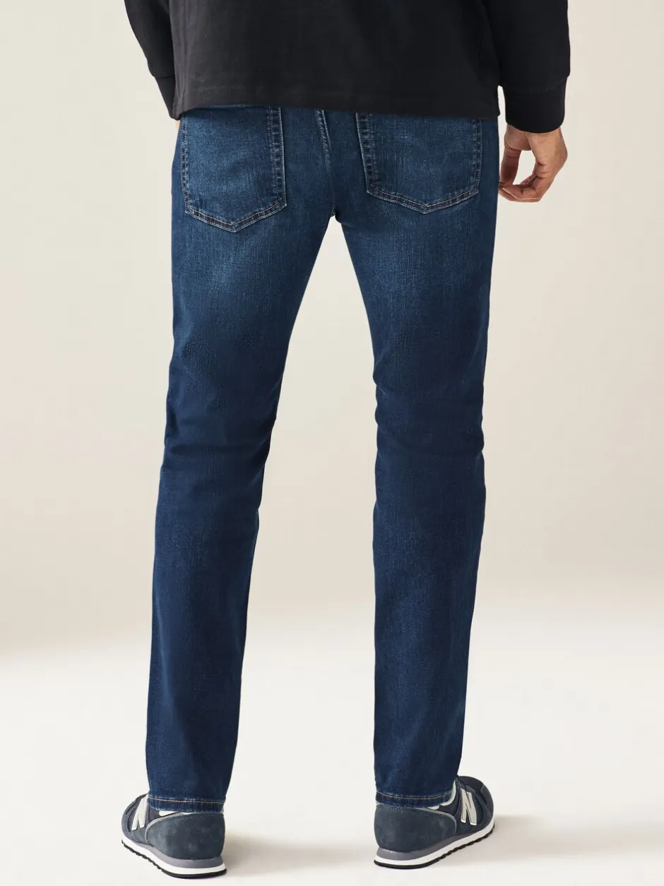 Jeans|Next Mediumblauw - Enkele - Skinny fit klassieke stretchy jeans
