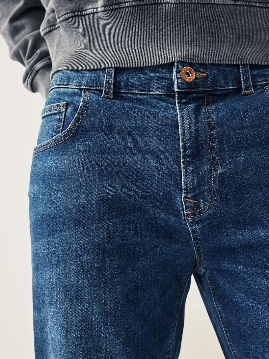 Jeans|Next Mediumblauw - Enkele - Slim fit klassieke stretchy jeans