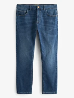 Jeans|Next Mediumblauw - Enkele - Slim fit klassieke stretchy jeans