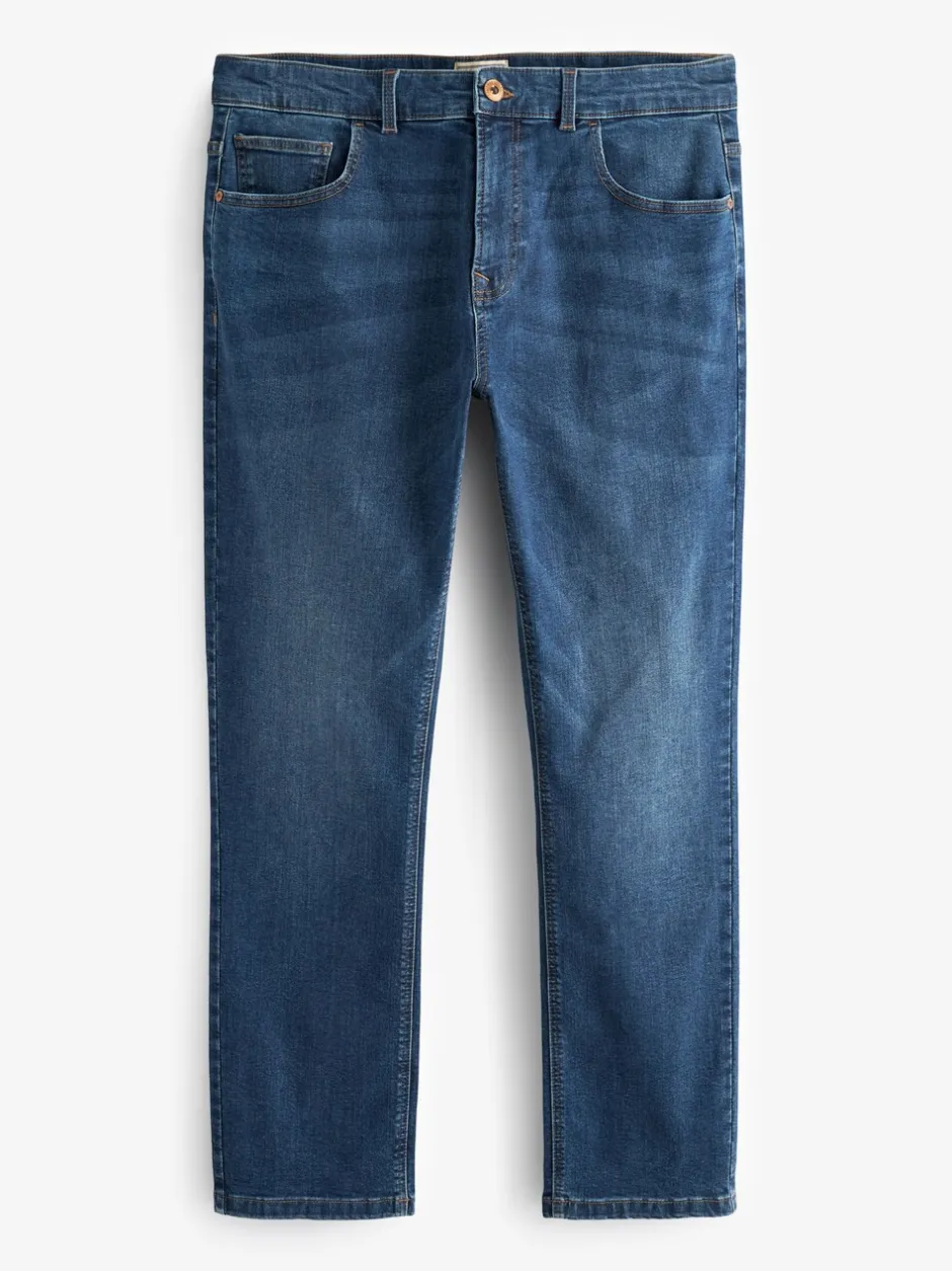Jeans|Next Mediumblauw - Enkele - Slim fit klassieke stretchy jeans