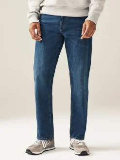 Jeans*Next Mediumblauw - Rechte, klassieke jeans met stretch
