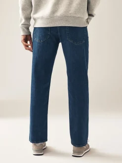 Jeans*Next Mediumblauw - Rechte, klassieke jeans met stretch