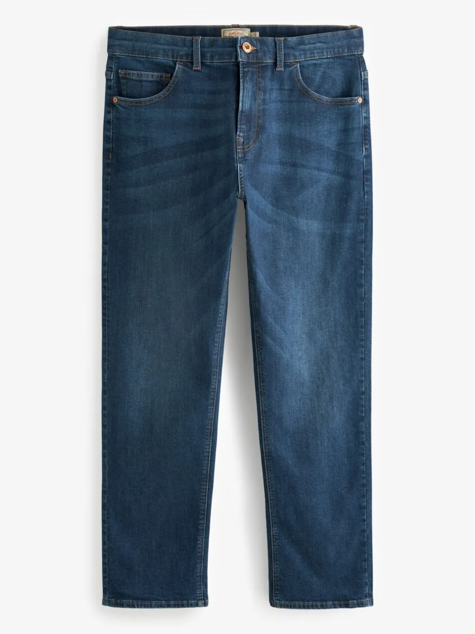 Jeans*Next Mediumblauw - Rechte, klassieke jeans met stretch